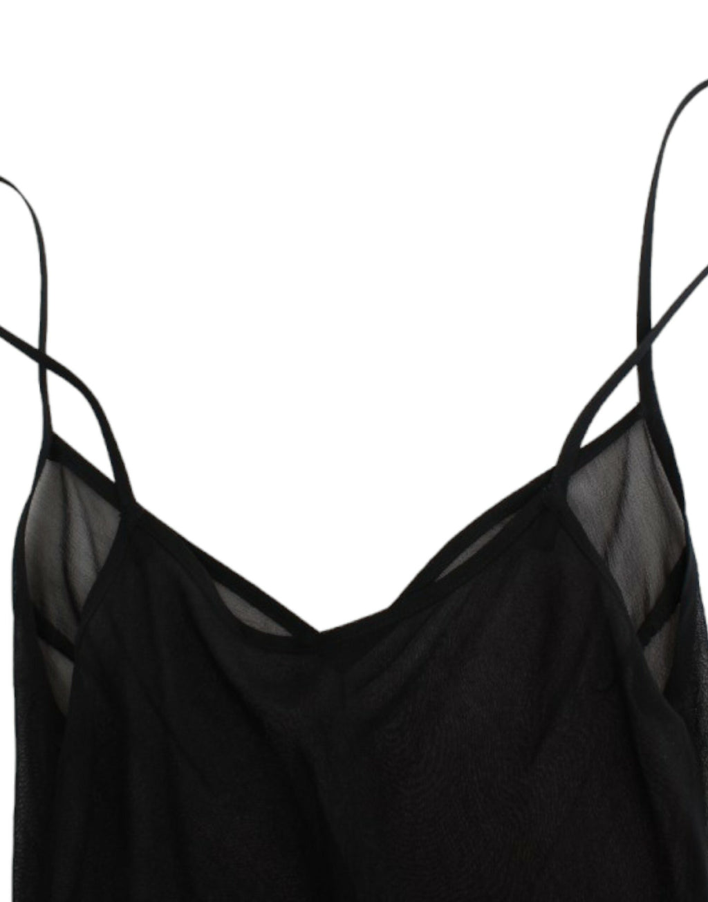 Robe en soie noire à manches longues Cavalli