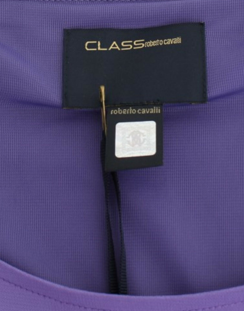 Robe à manches longues violette Cavalli
