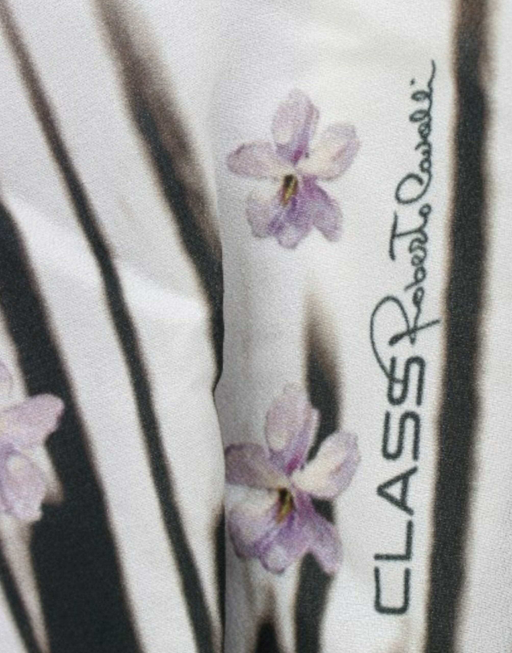 Robe à manches longues violette Cavalli