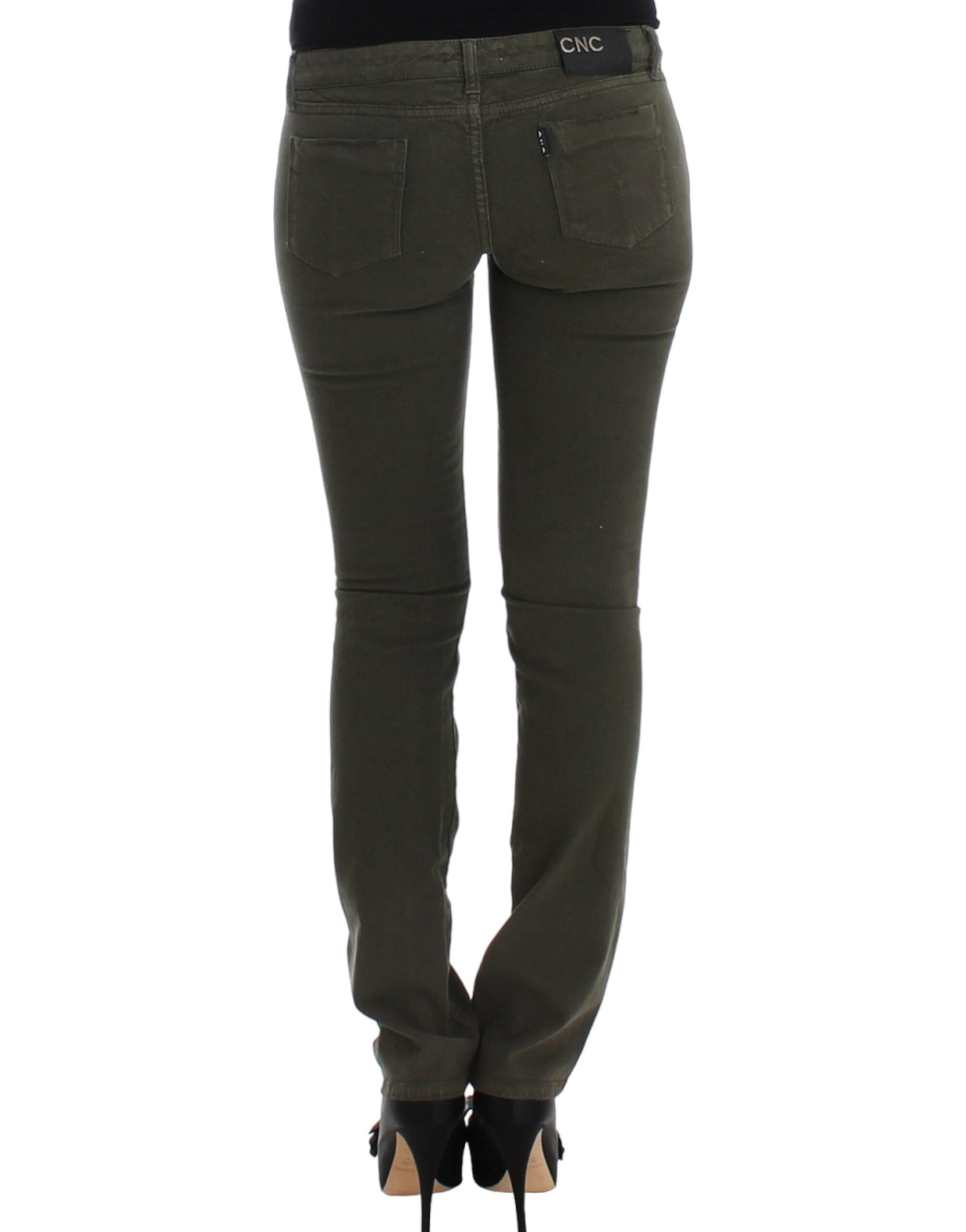 Jean slim vert Costume National