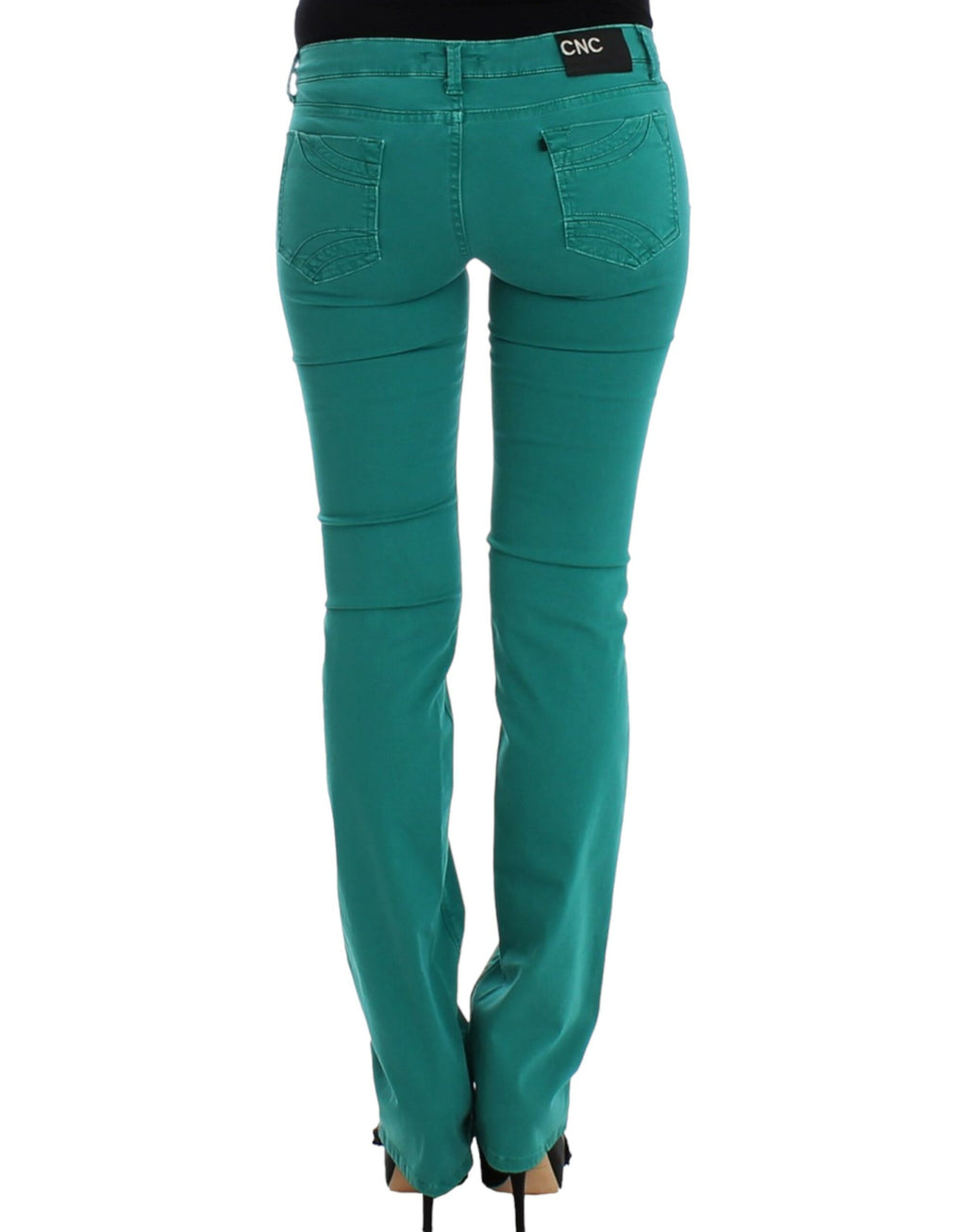 Jean droit vert Costume National