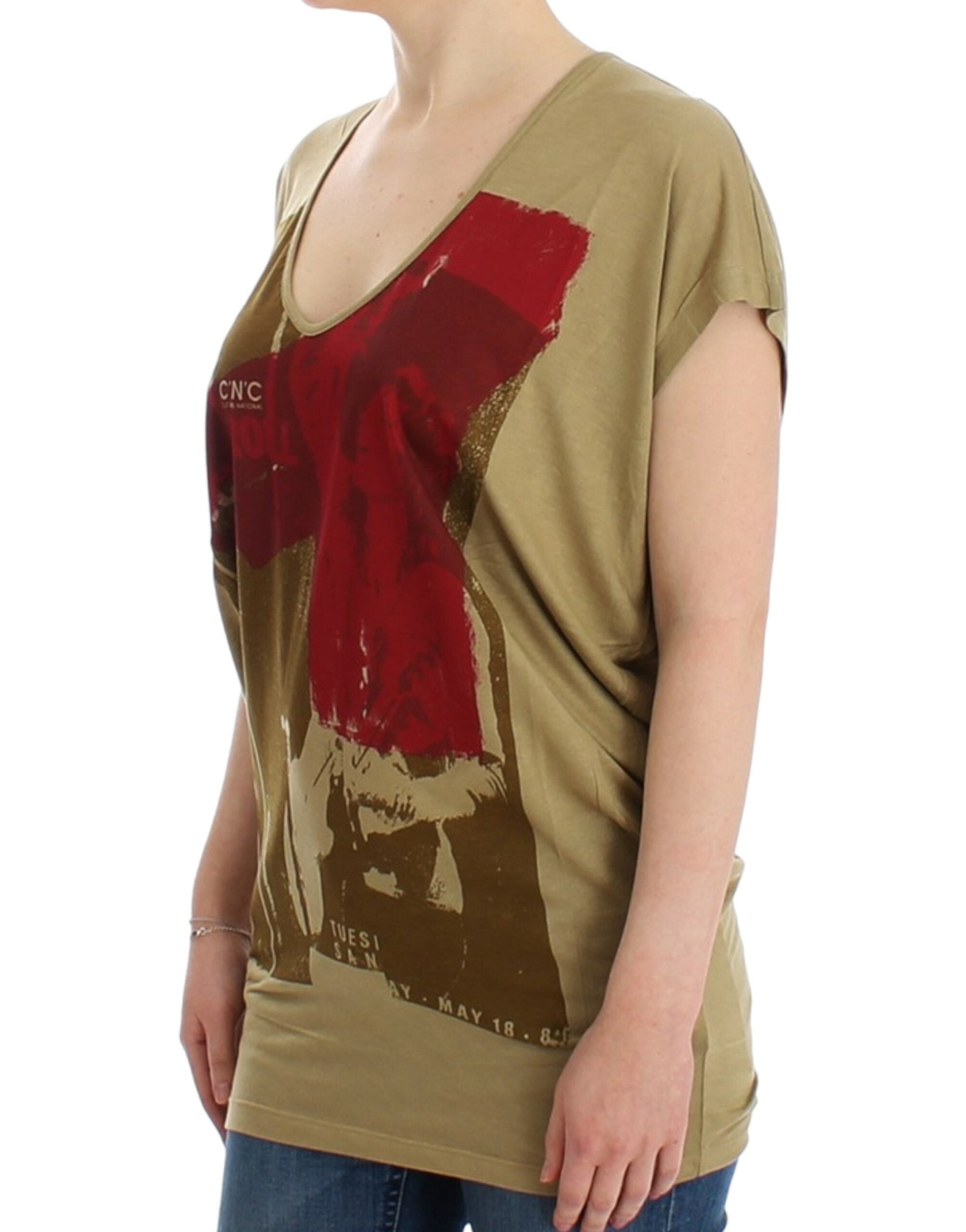 T-shirt à manches courtes imprimé Costume National Green