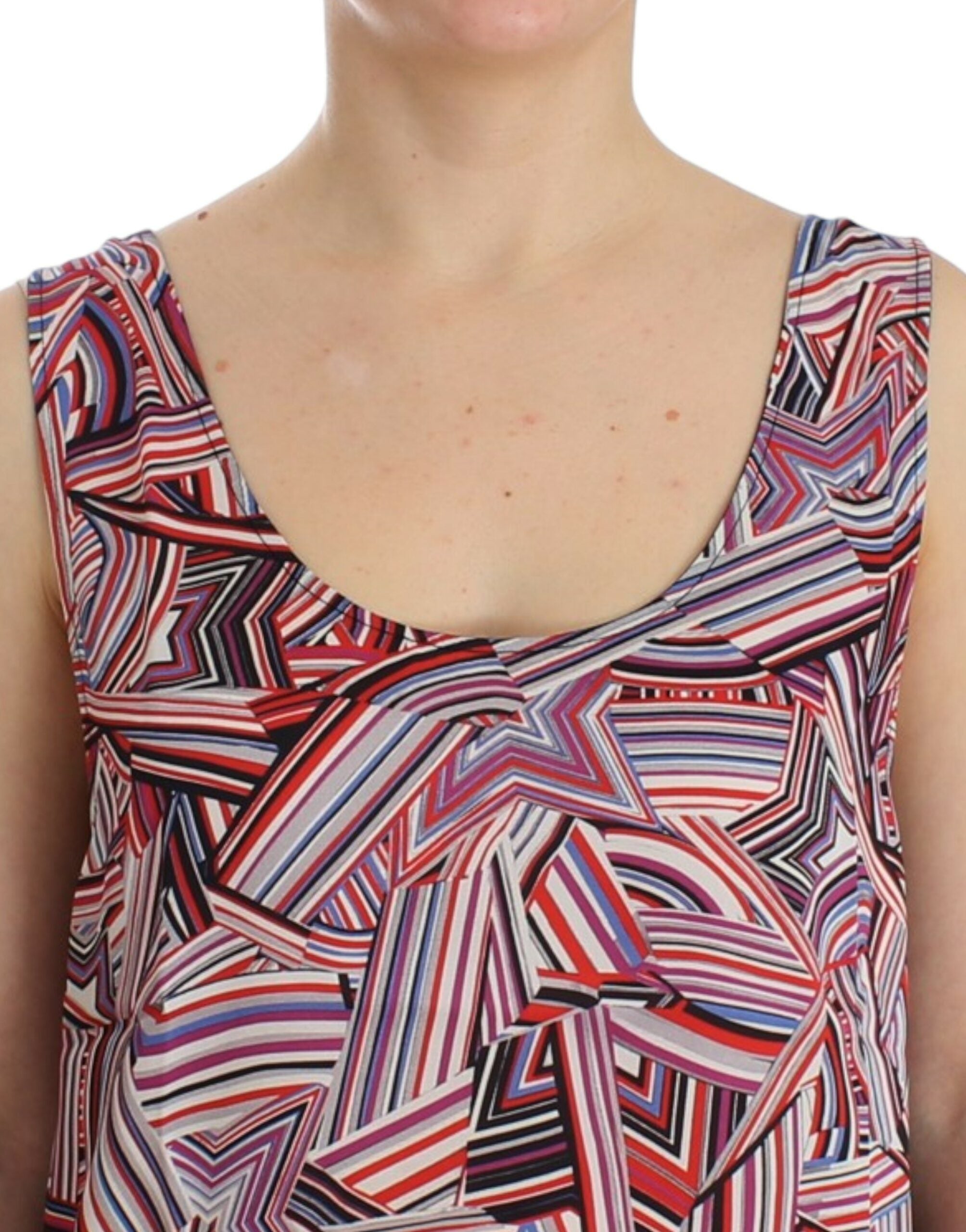 Costume National Haut sans manches multicolore
