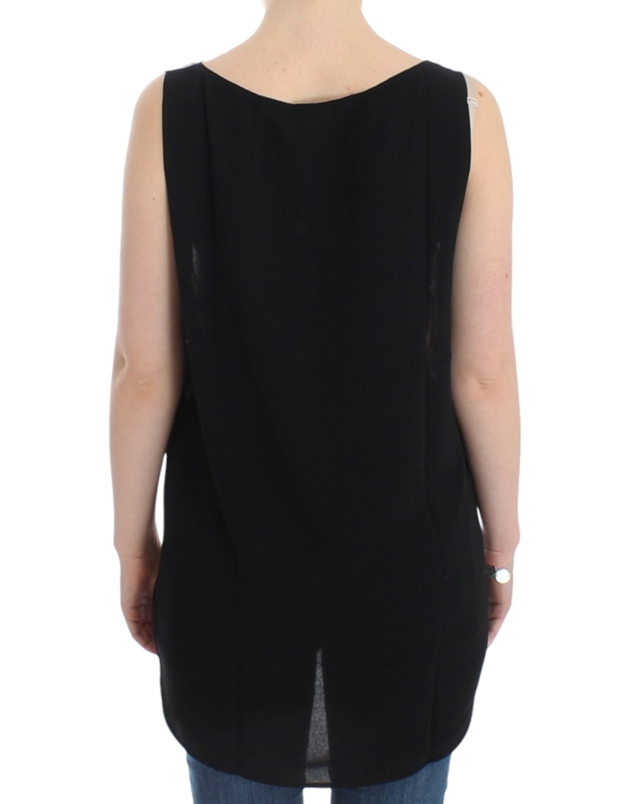 Costume National Haut sans manches multicolore