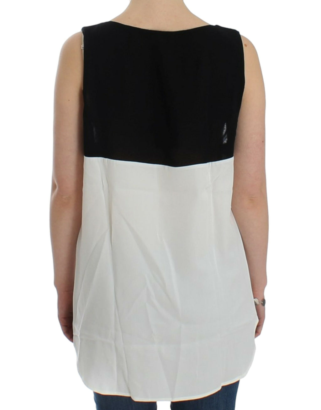 Costume National Haut blanc sans manches
