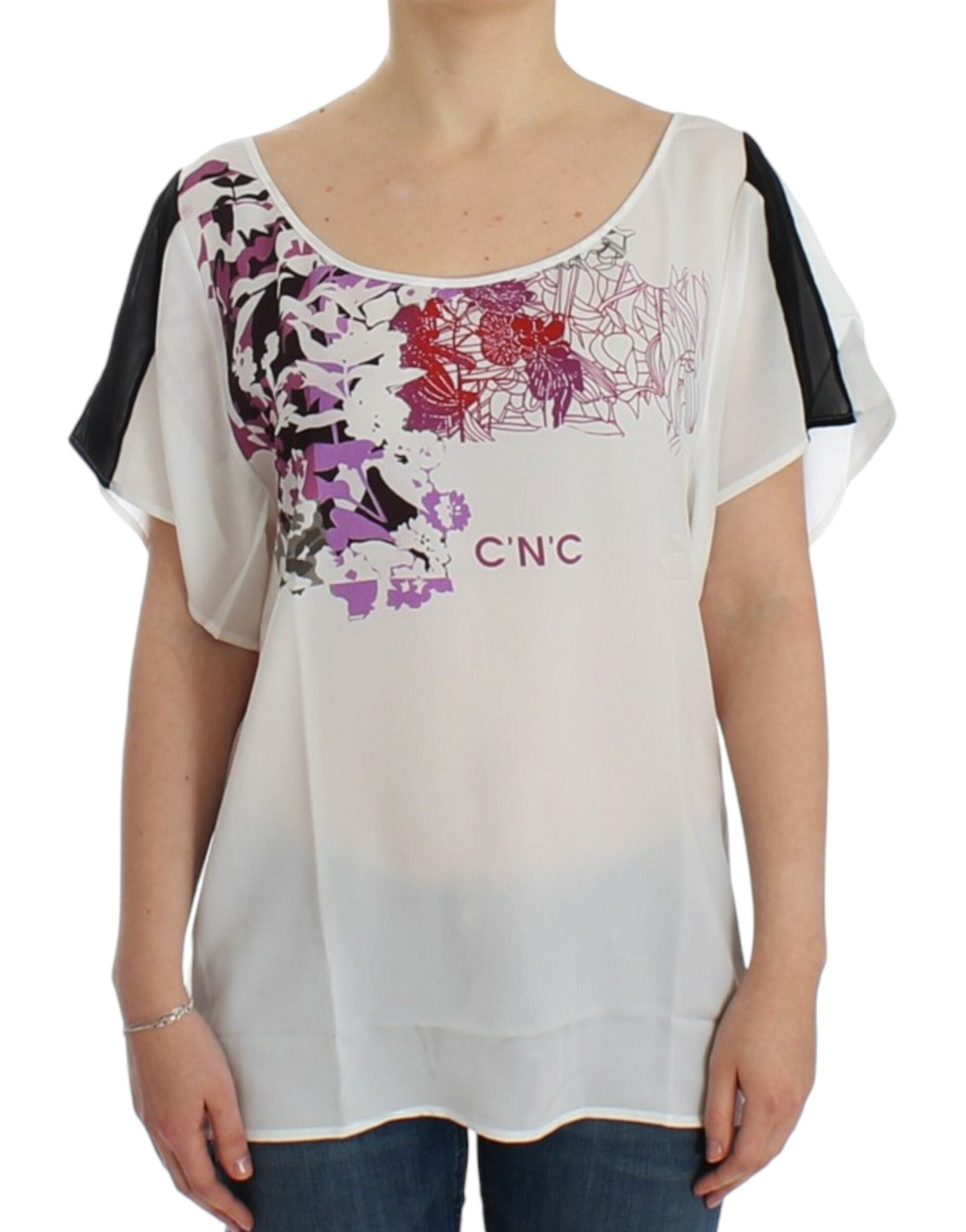 Chemisier imprimé à motif blanc Costume National