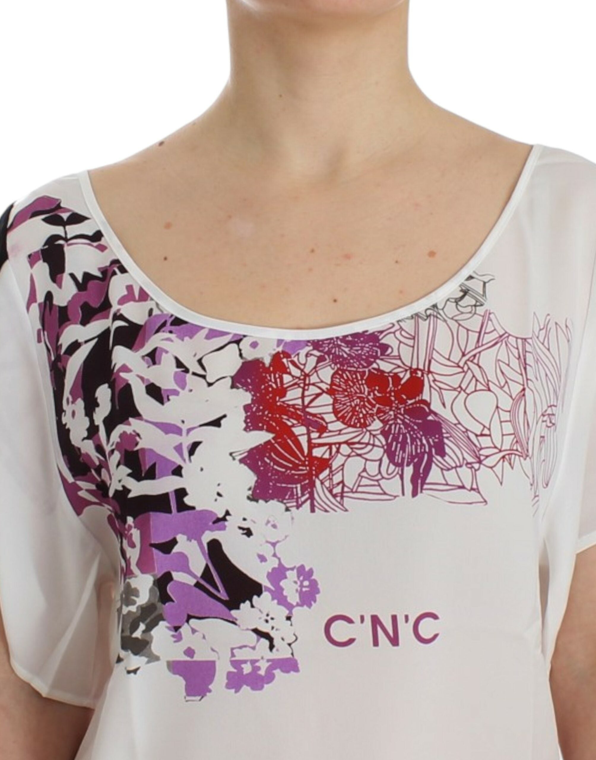 Chemisier imprimé à motif blanc Costume National
