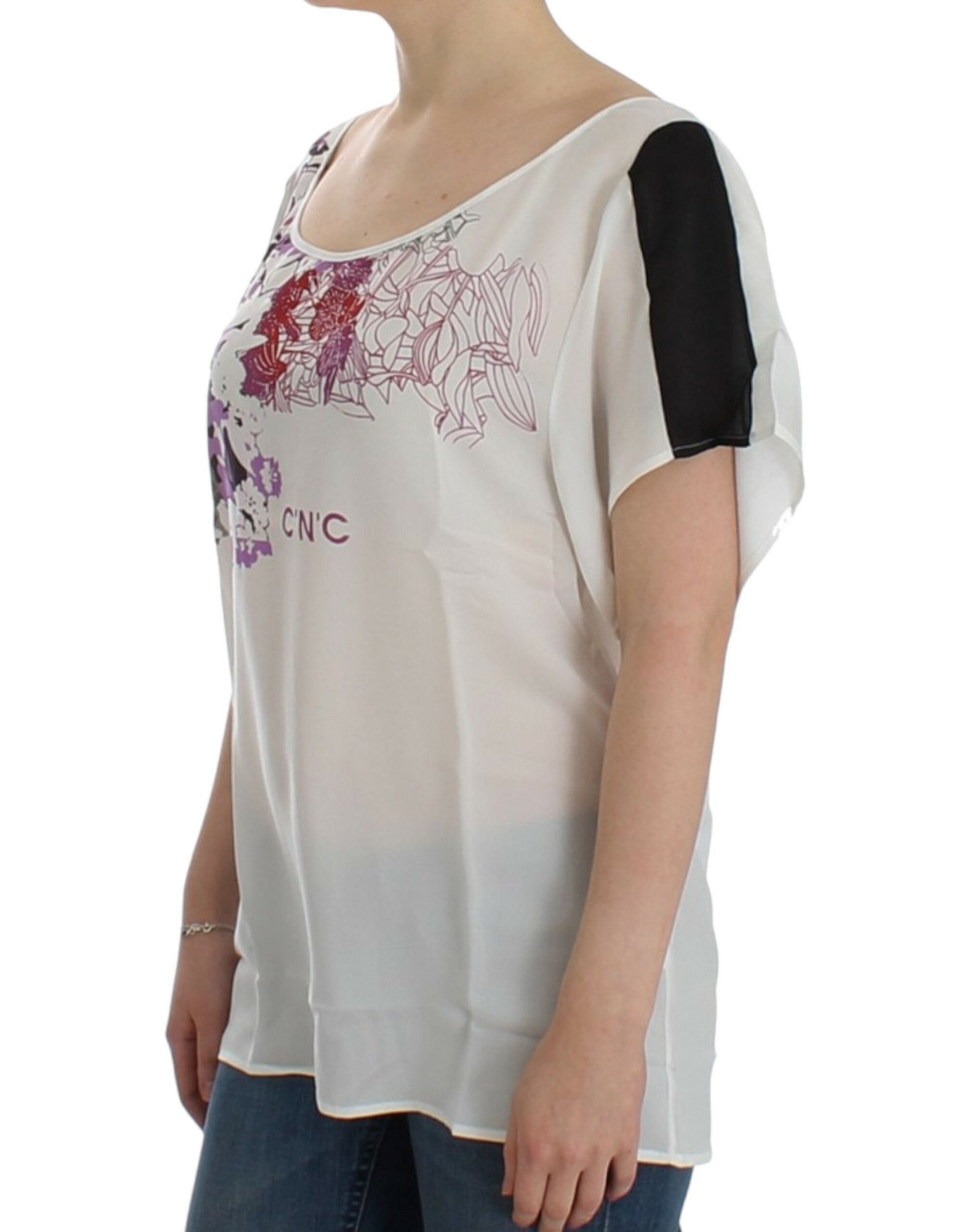 Chemisier imprimé à motif blanc Costume National