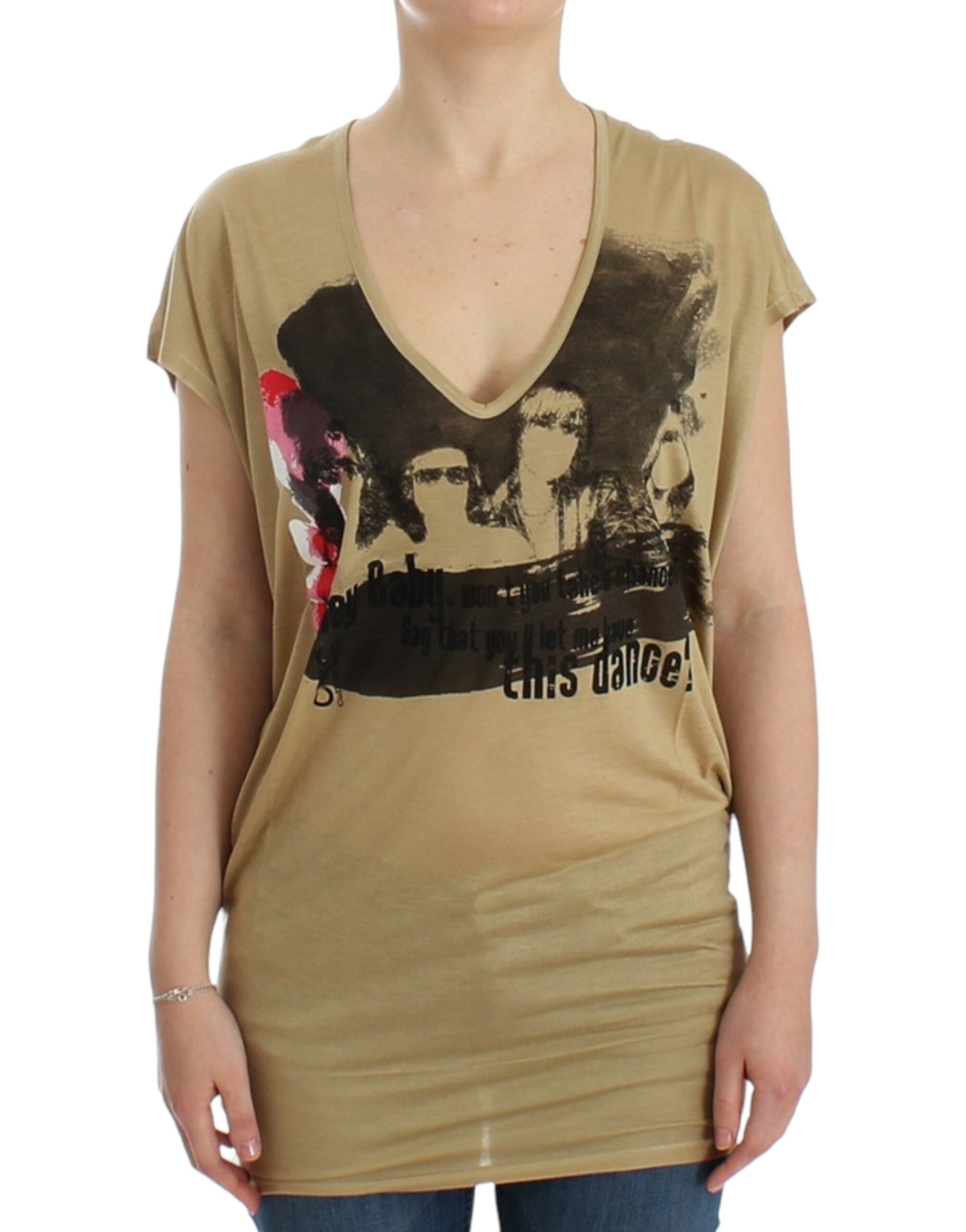 T-shirt imprimé motif Costume National Beige