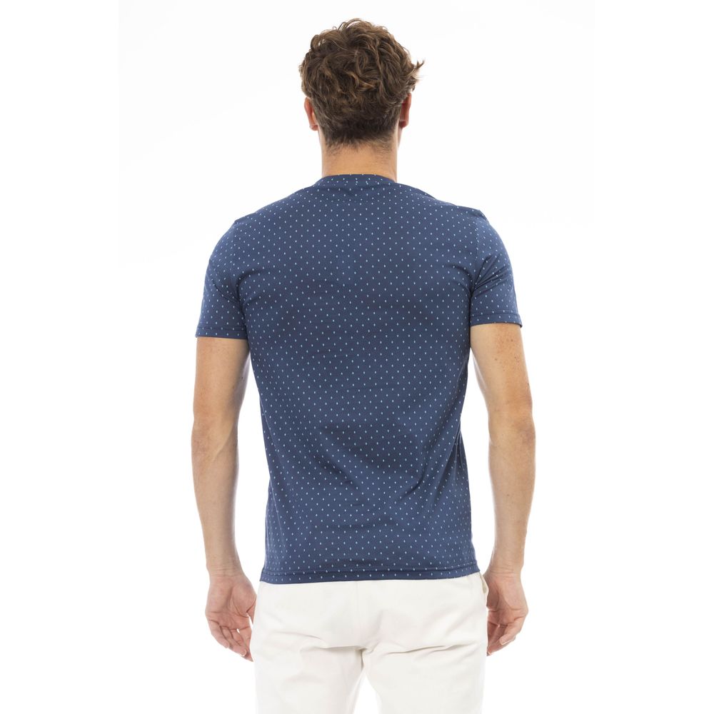 T-shirt homme en coton bleu tendance Baldinini