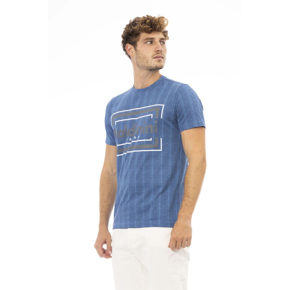 T-shirt homme en coton bleu tendance Baldinini