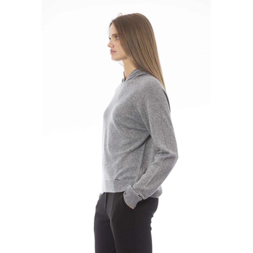 Pull Baldinini Trend en viscose grise pour femme
