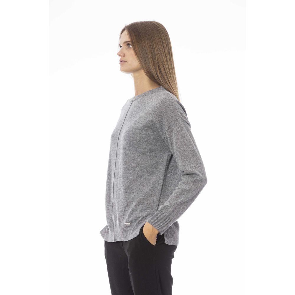 Pull Baldinini Trend en viscose grise pour femme