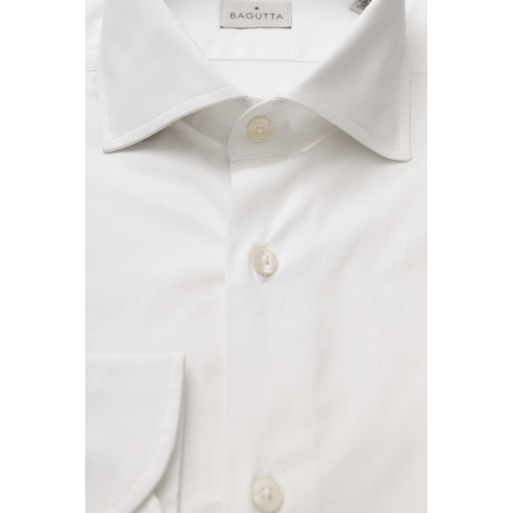 Chemise homme en coton blanc Bagutta