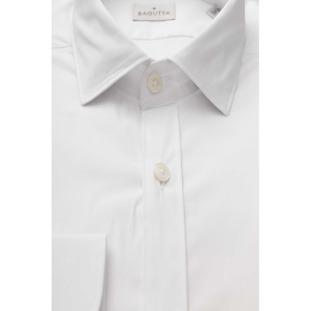 Chemise homme en coton blanc Bagutta
