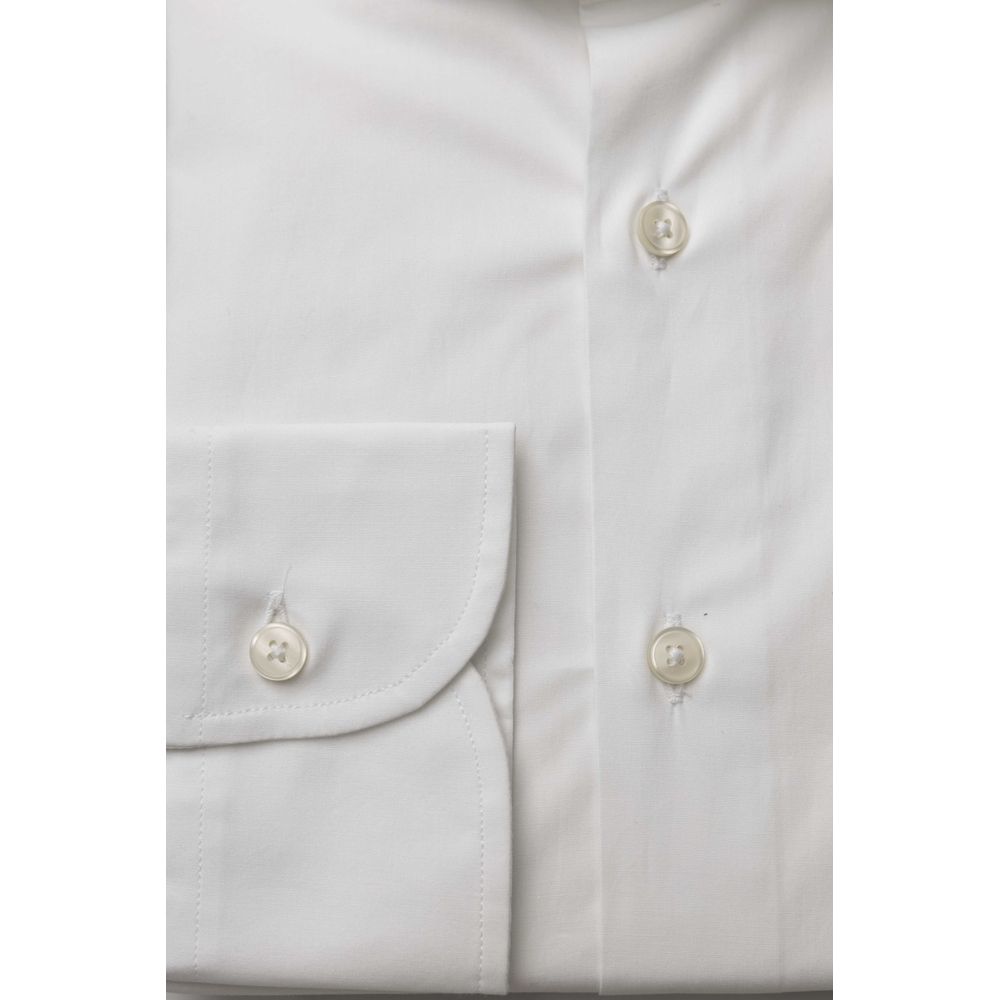 Chemise homme en coton blanc Bagutta