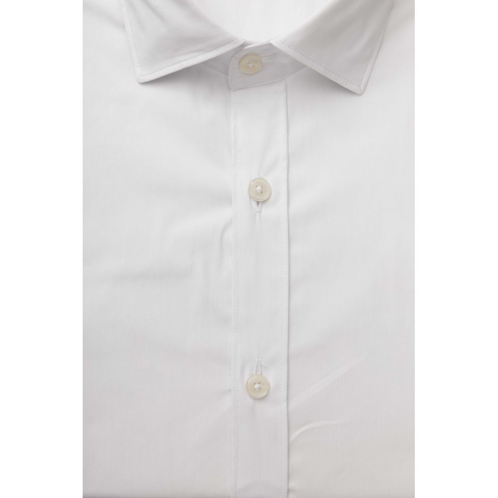 Chemise homme en coton blanc Bagutta