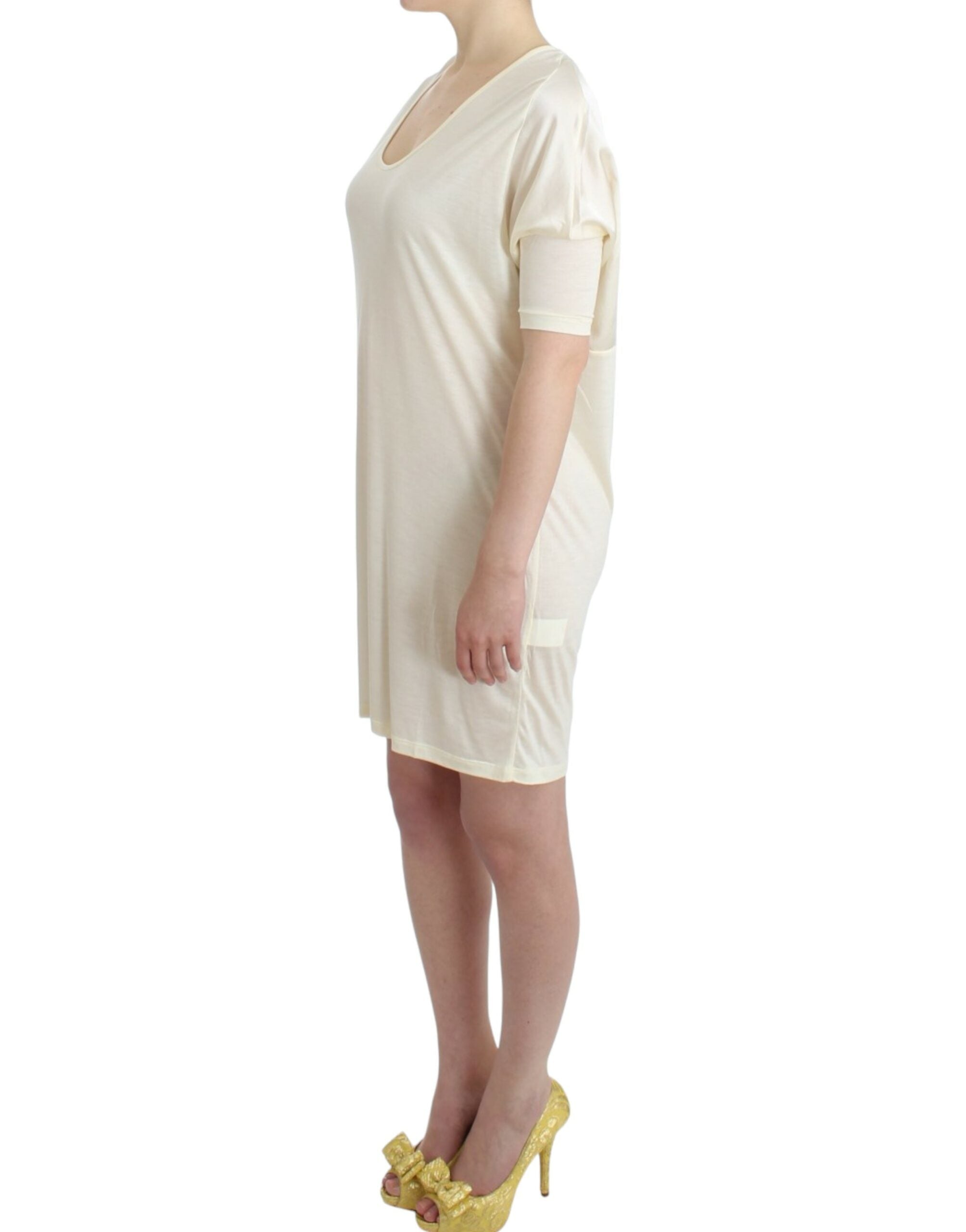 Robe tube en modal blanc Costume National
