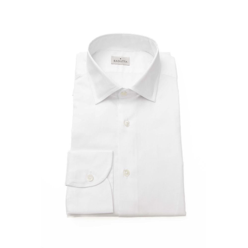 Chemise homme en coton blanc Bagutta