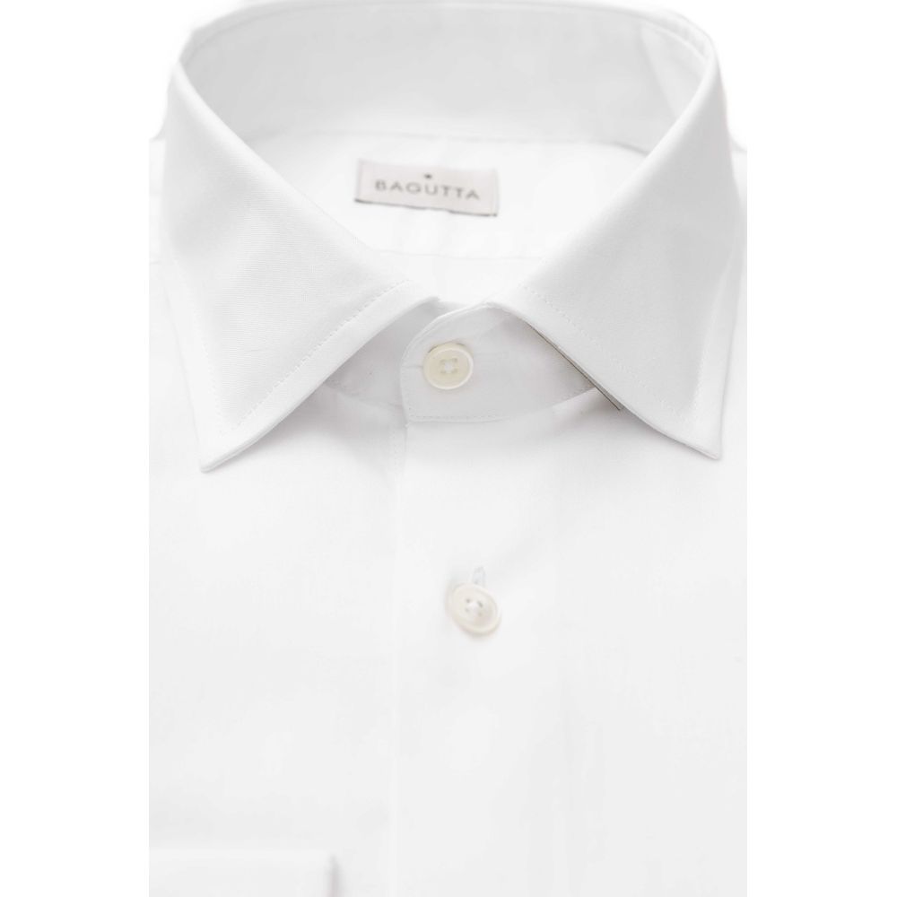 Chemise homme en coton blanc Bagutta