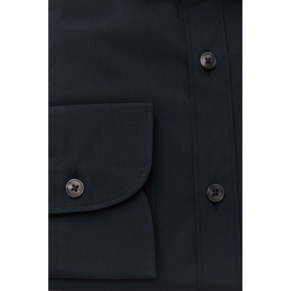 Chemise homme en coton bleu Bagutta