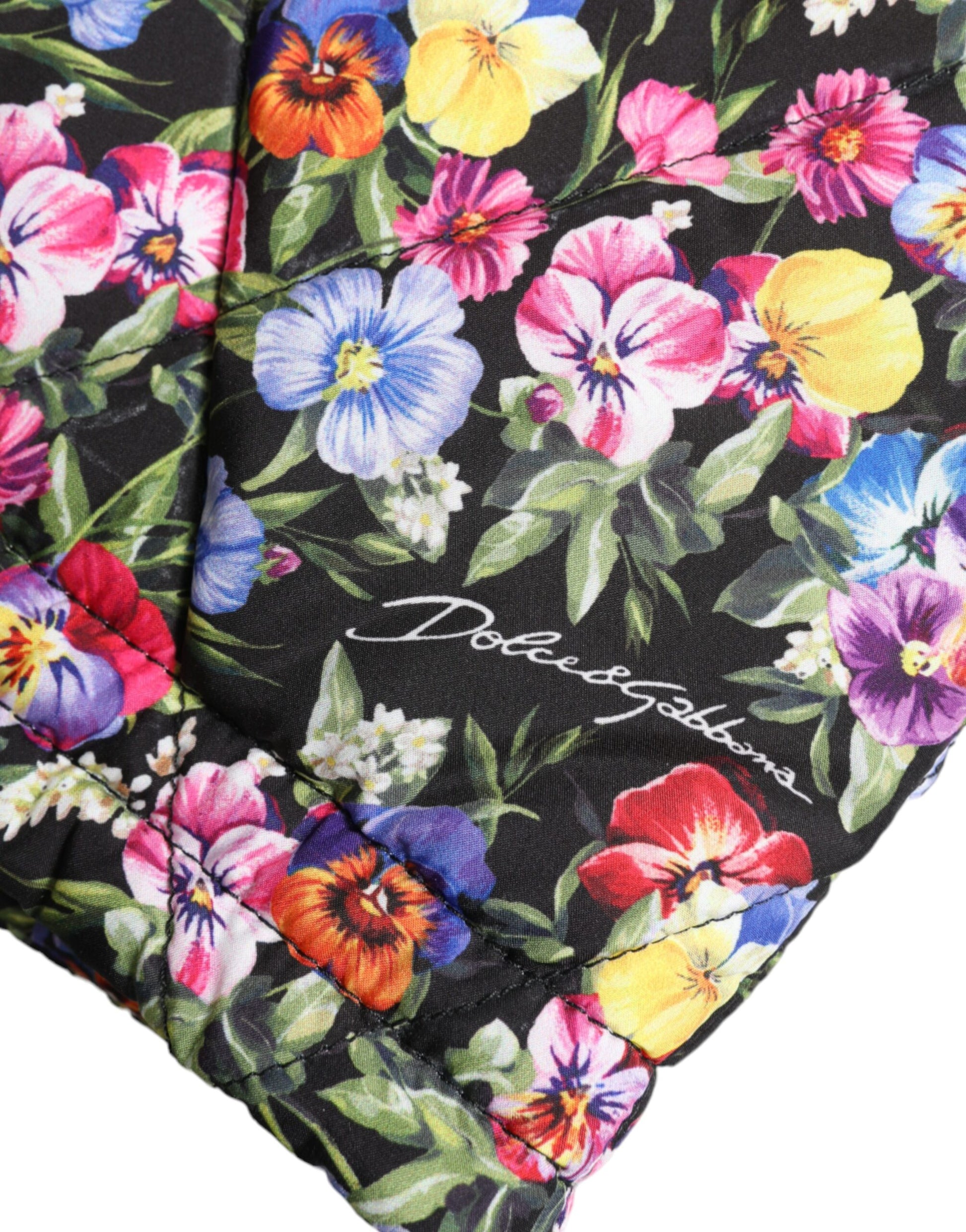 Short taille haute à fleurs multicolores Dolce &amp; Gabbana