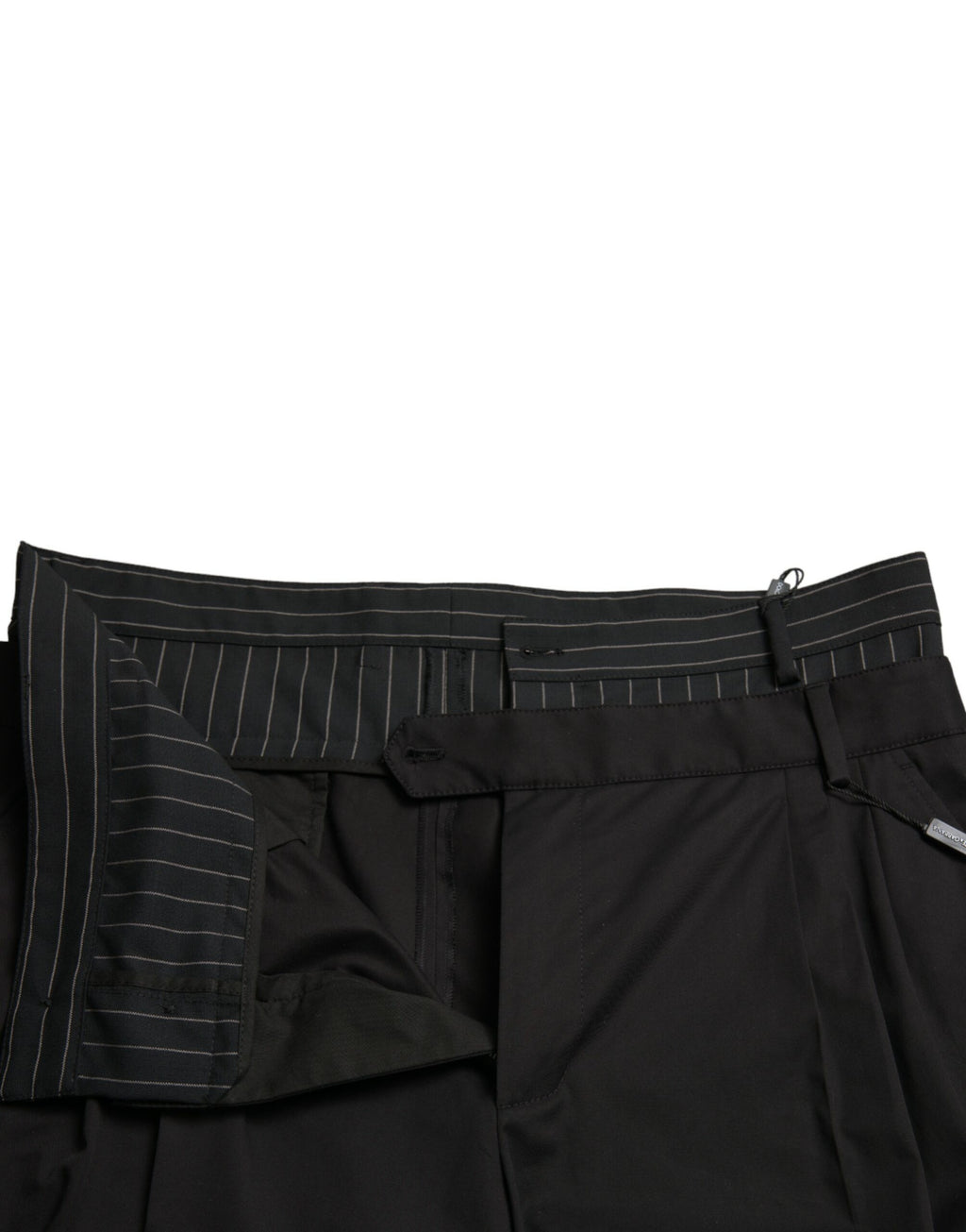 Bermuda cargo en coton stretch noir Dolce &amp; Gabbana