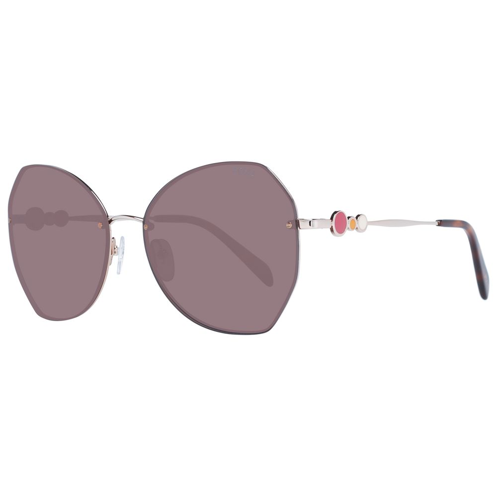Lunettes de soleil Emilio Pucci pour femme en or rose