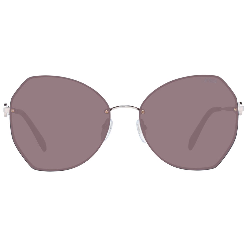 Lunettes de soleil Emilio Pucci pour femme en or rose