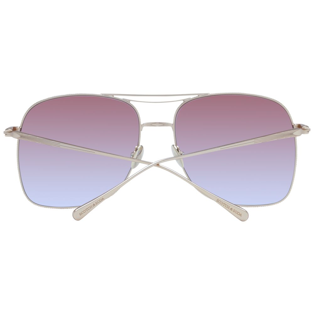 Lunettes de soleil dorées pour femme Scotch &amp; Soda