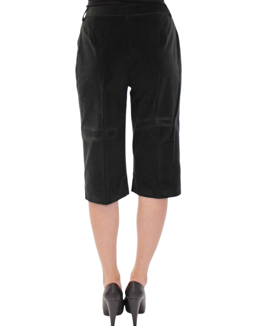 Pantalon short en coton noir Dolce &amp; Gabbana