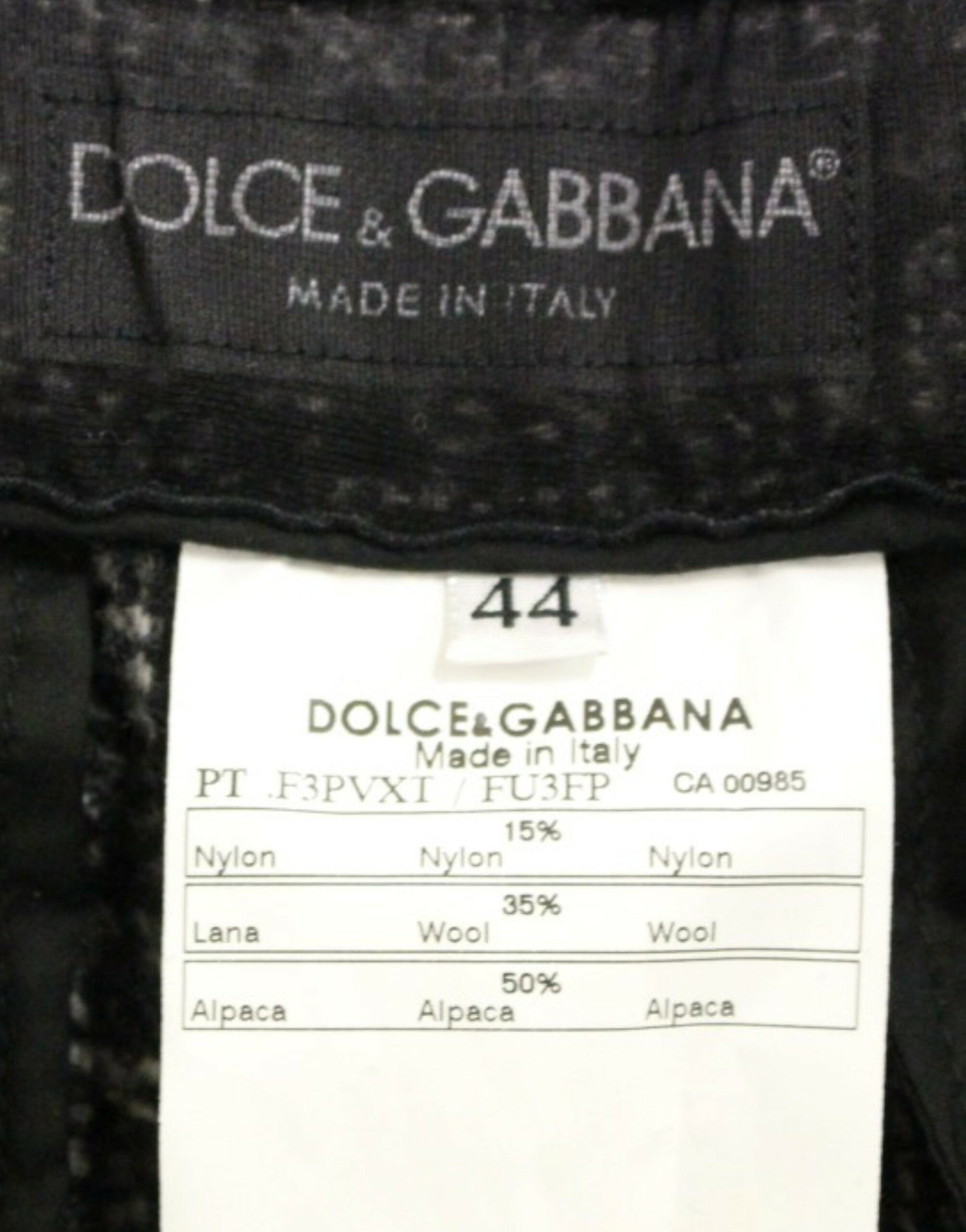 Pantalon short en laine grise Dolce &amp; Gabbana