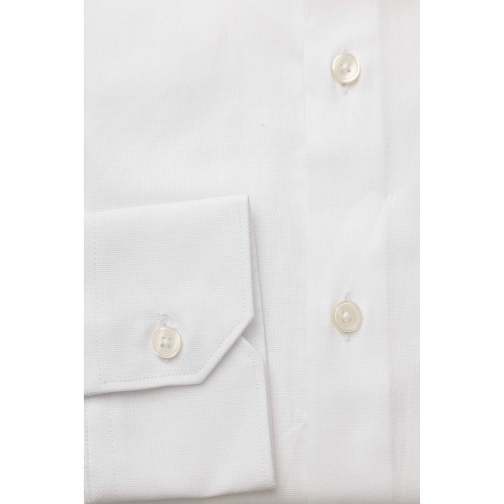 Chemise homme en coton blanc Bagutta