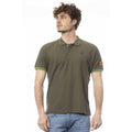 Polo Invicta en coton vert pour homme
