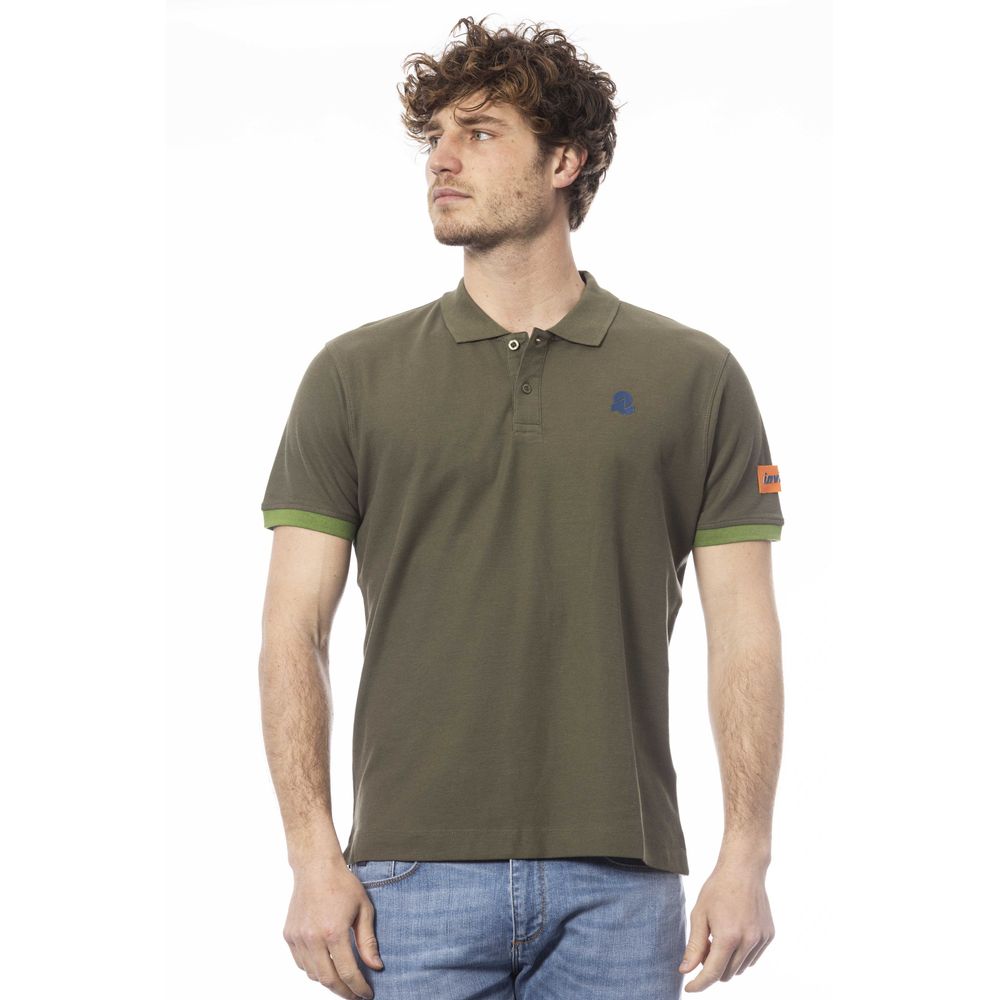 Polo Invicta en coton vert pour homme