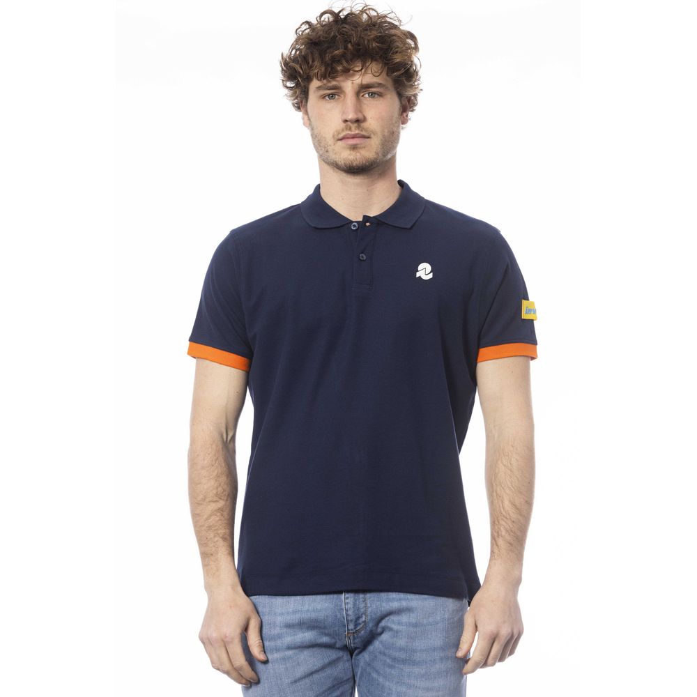 Polo Invicta bleu en coton pour homme