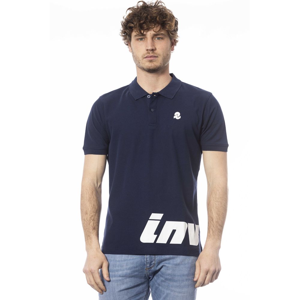 Polo homme en coton bleu Invicta