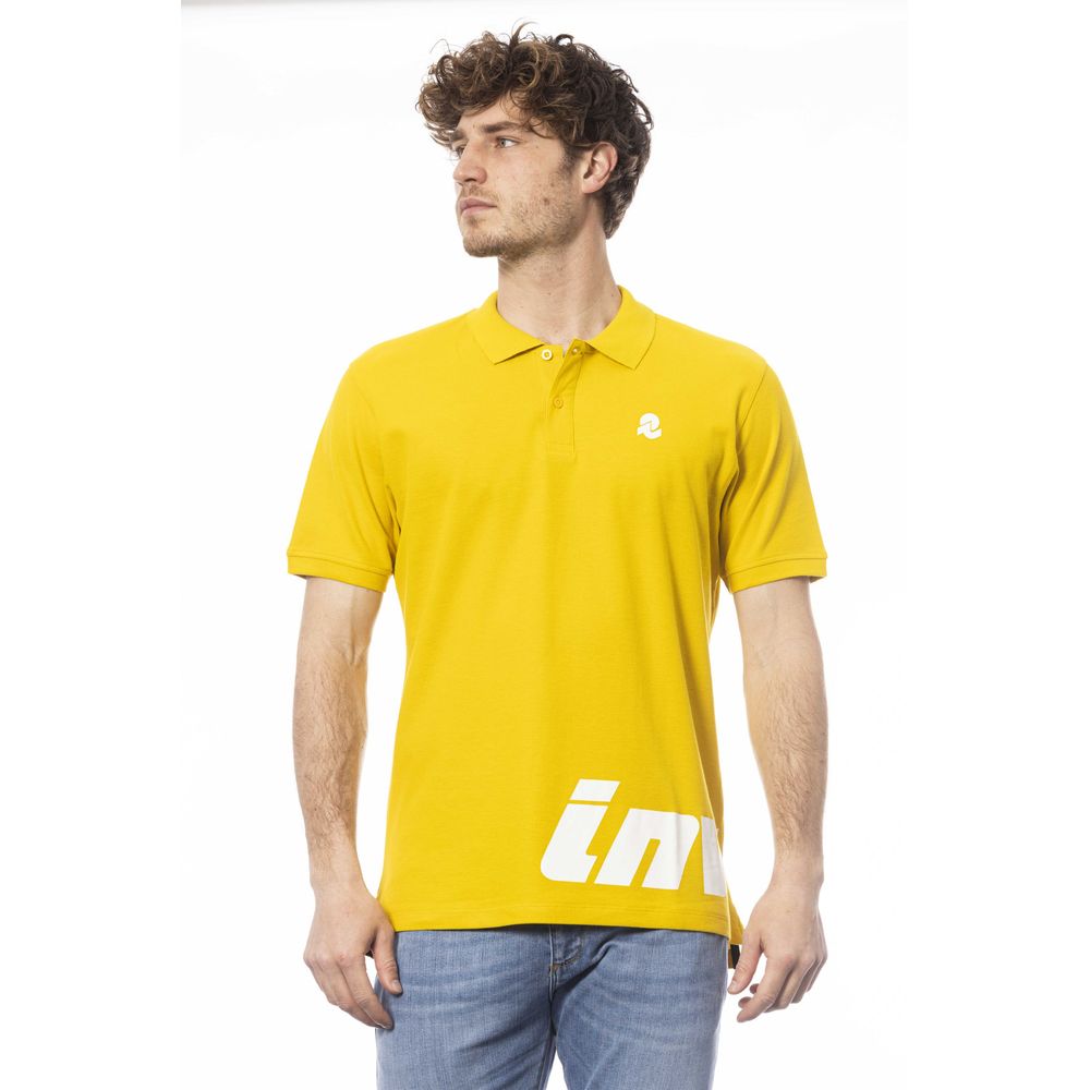 Polo Invicta en coton jaune pour homme