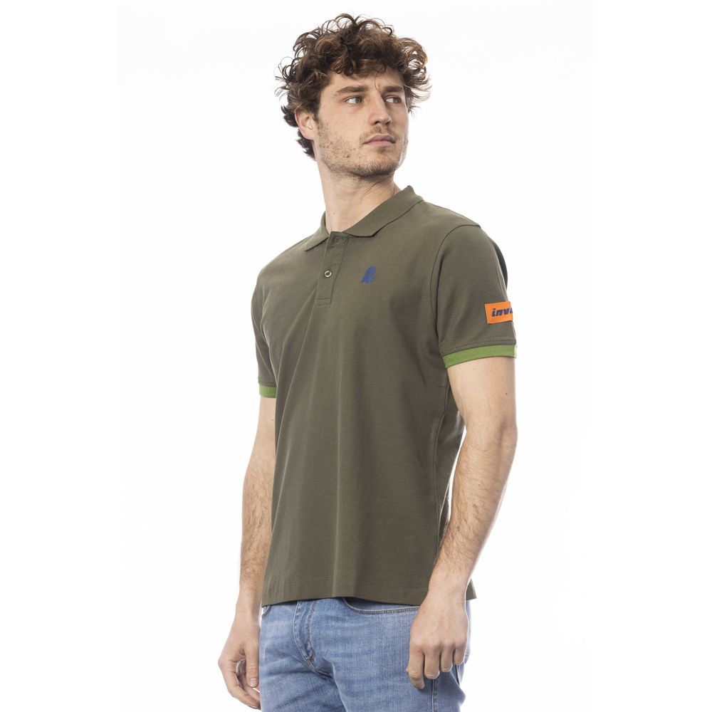 Polo Invicta en coton vert pour homme