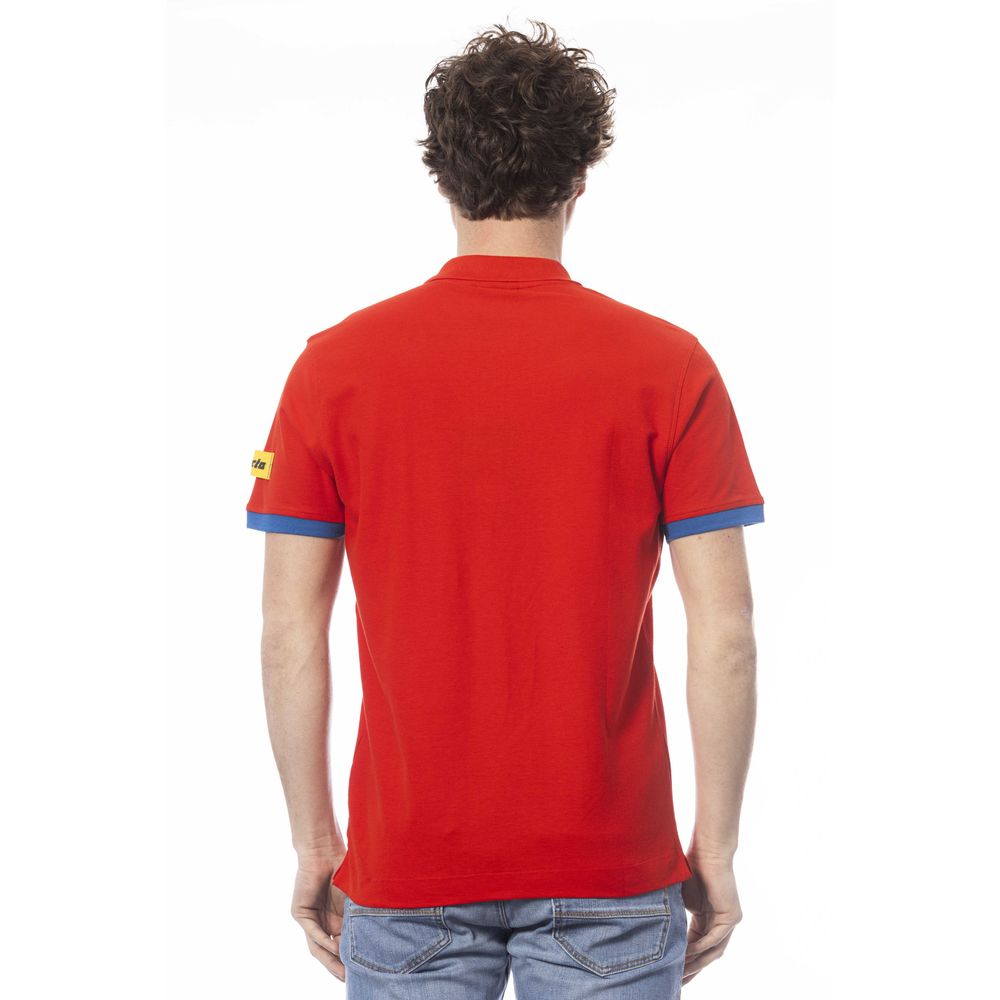 Polo Invicta en coton rouge pour homme