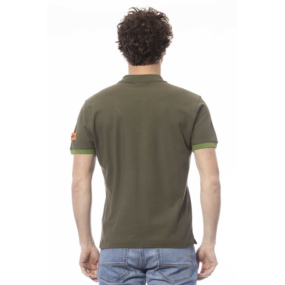 Polo Invicta en coton vert pour homme
