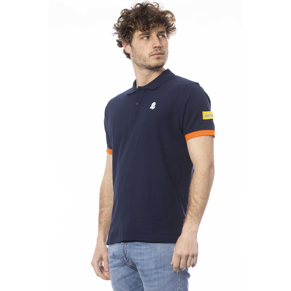 Polo Invicta bleu en coton pour homme
