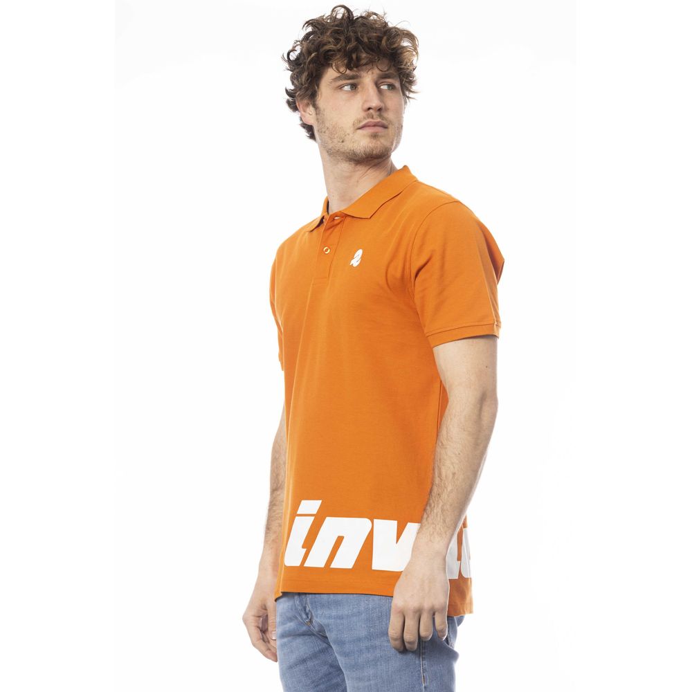 Polo Invicta en coton orange pour homme