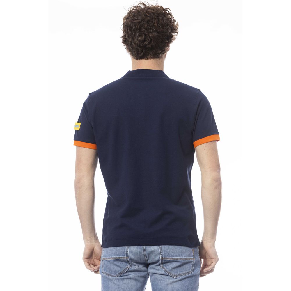 Polo Invicta bleu en coton pour homme