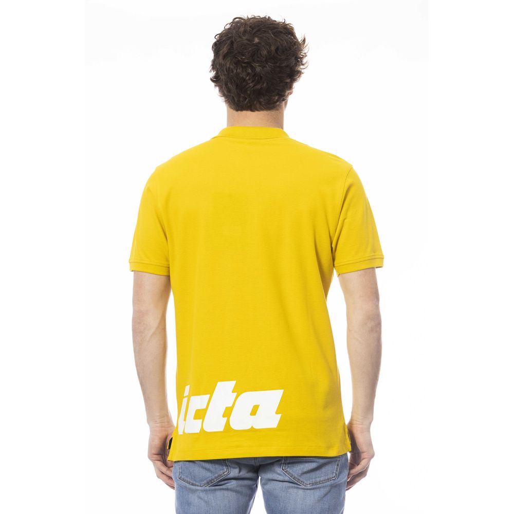 Polo Invicta en coton jaune pour homme