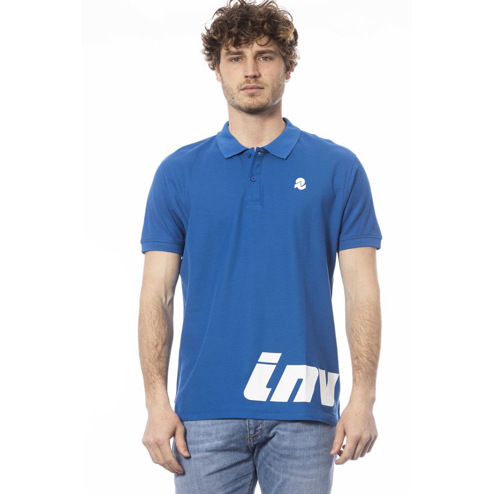 Polo Invicta bleu en coton pour homme