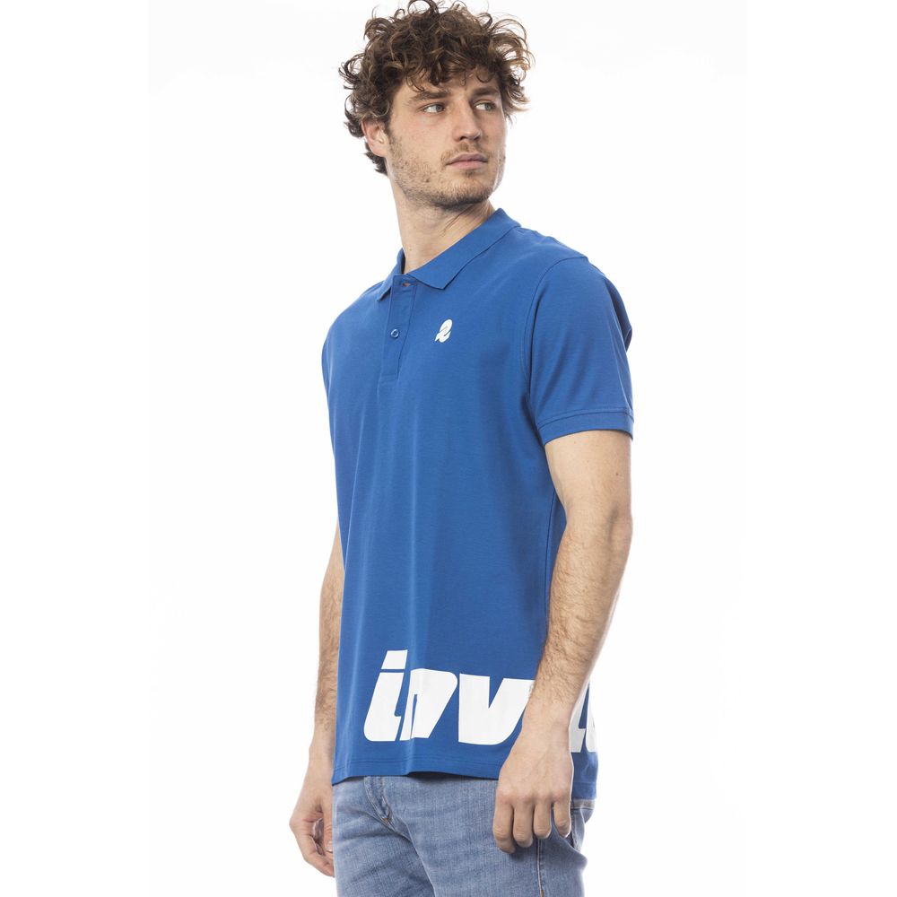 Polo Invicta bleu en coton pour homme