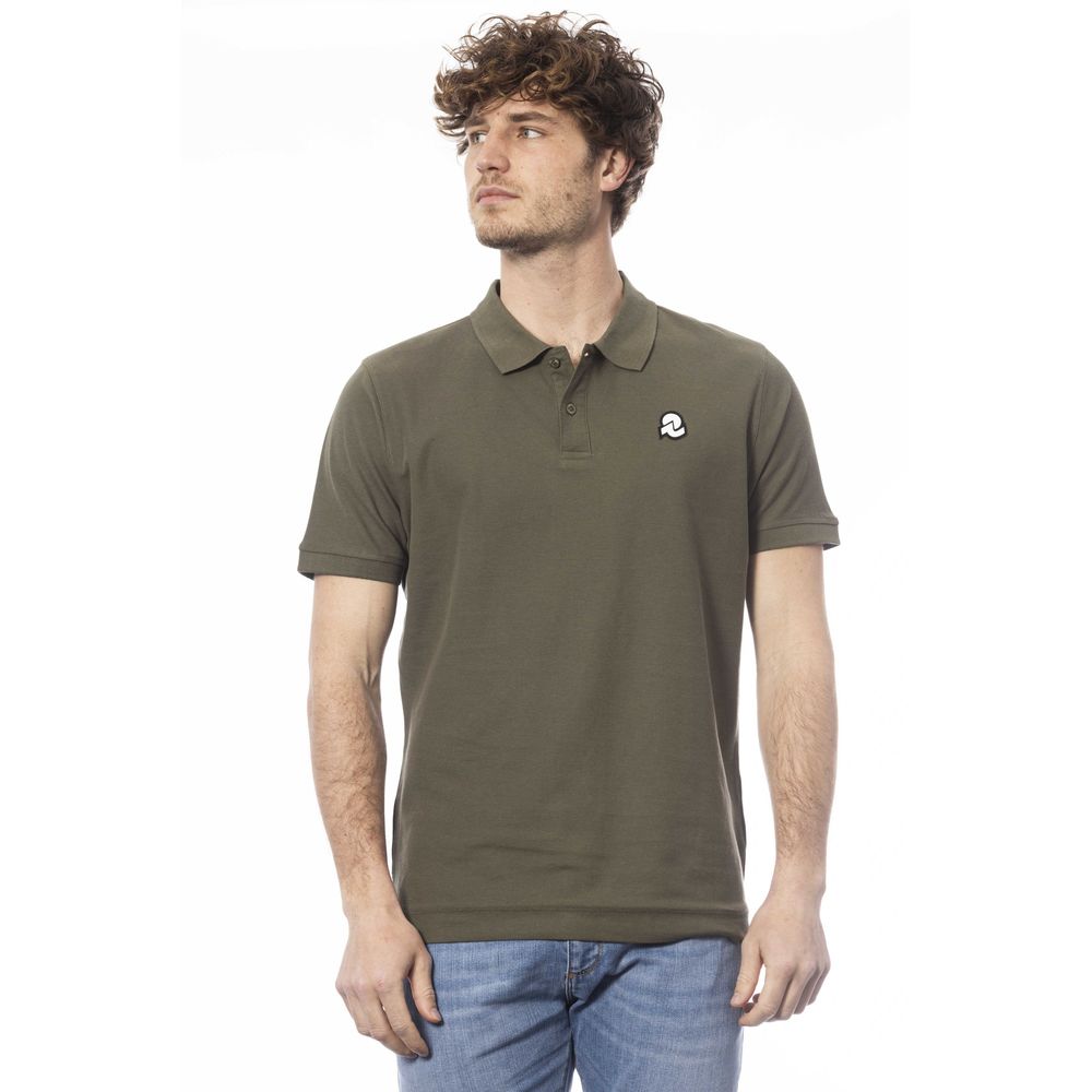 Polo Invicta en coton vert pour homme