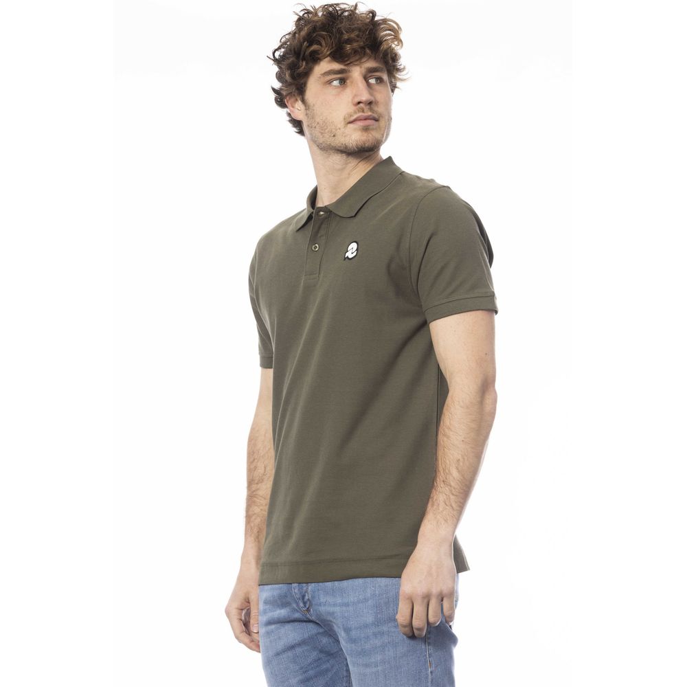 Polo Invicta en coton vert pour homme