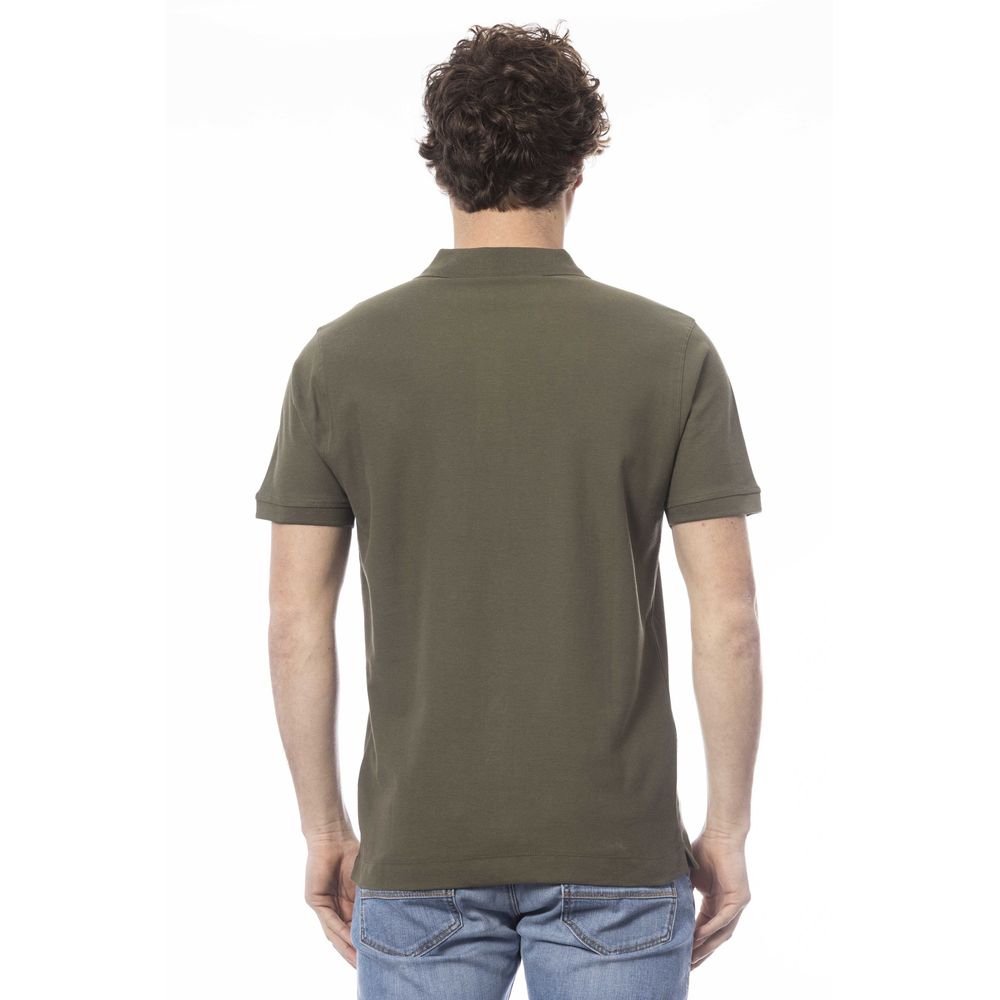 Polo Invicta en coton vert pour homme